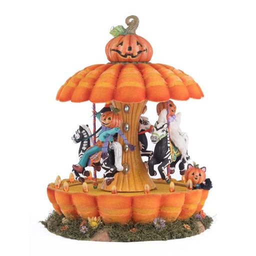 Quirks! Katherine's Collection Halloween, Halloween, Seasonal Decor Pumpkin Carousel by Katherine's Collection