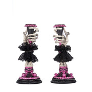 Quirks! Katherine's Collection Halloween, Halloween, Seasonal Decor Skeleton Hand Candle Sticks Set of 2 by Katherine's Collection