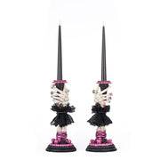 Quirks! Katherine's Collection Halloween, Halloween, Seasonal Decor Skeleton Hand Candle Sticks Set of 2 by Katherine's Collection