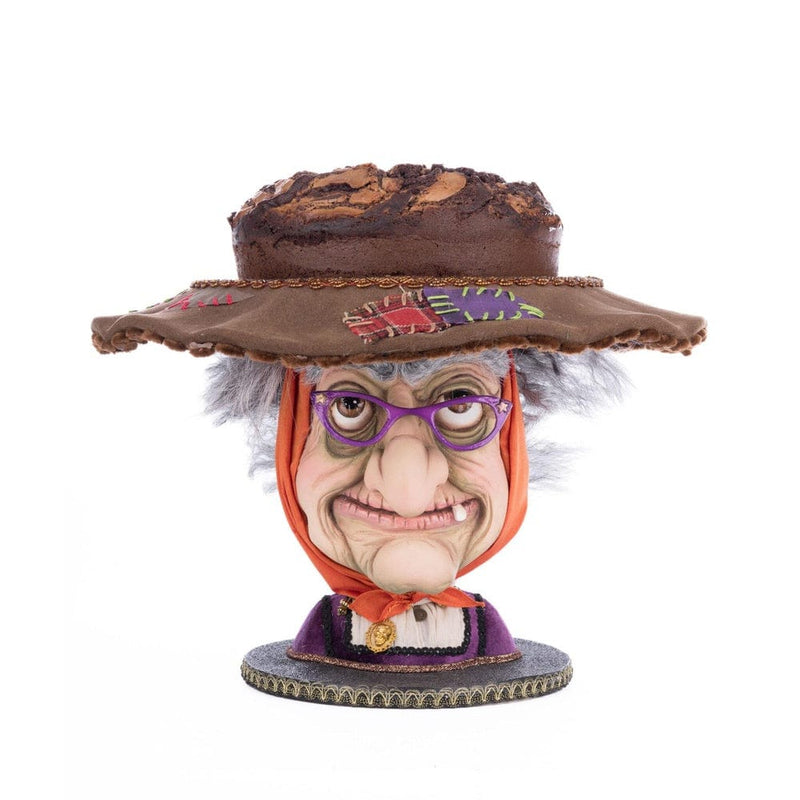 Quirks! Katherine's Collection Halloween, Halloween, Seasonal Decor Witch Head Cake Plate by Katherine's Collection