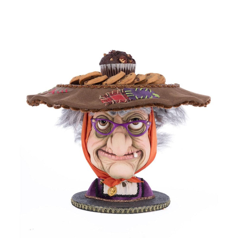 Quirks! Katherine's Collection Halloween, Halloween, Seasonal Decor Witch Head Cake Plate by Katherine's Collection
