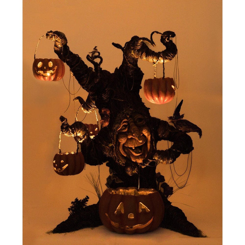 Quirks! Katherine's Collection Halloween, Halloween, Seasonal Decor Witching Willow Tree with Jack O Lanterns by Katherine's Collection