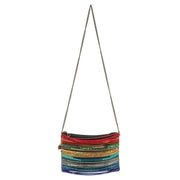 Quirks! Mary Frances Accessories Rainbow Radiance Crossbody Handbag by Mary Frances