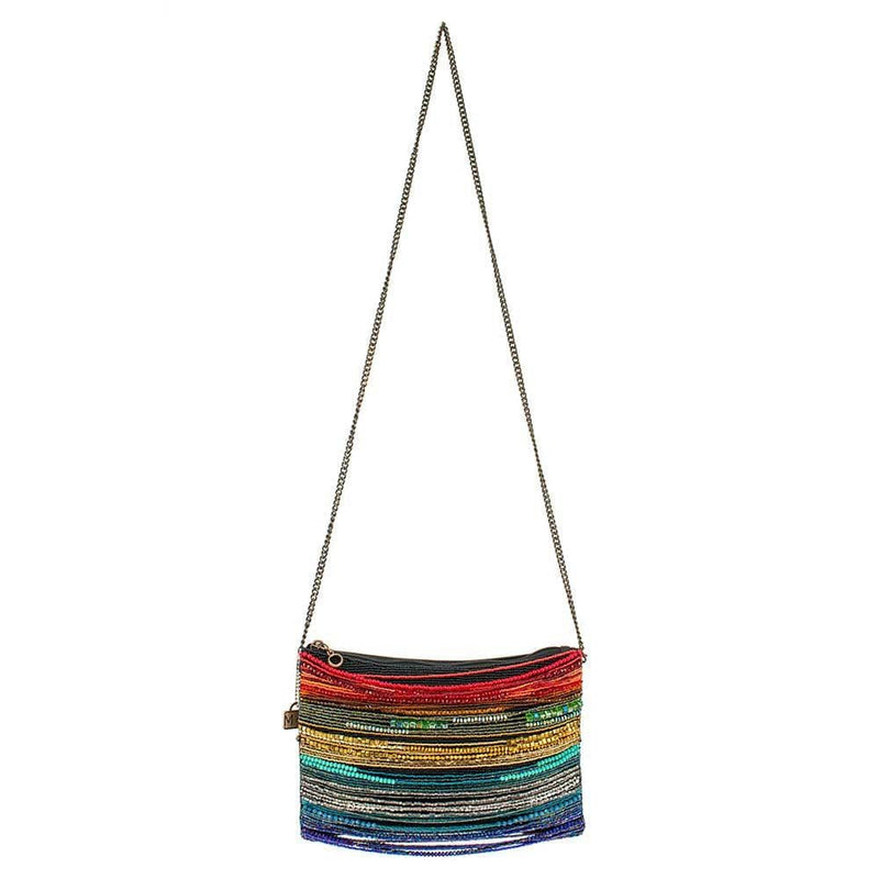 Quirks! Mary Frances Accessories Rainbow Radiance Crossbody Handbag by Mary Frances