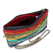 Quirks! Mary Frances Accessories Rainbow Radiance Crossbody Handbag by Mary Frances