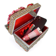 Quirks! Mary Frances Handbags Berry Beautiful Top Handle Bag by Mary Frances