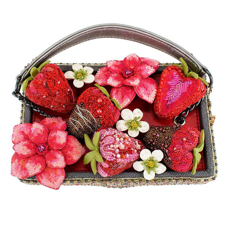 Quirks! Mary Frances Handbags Berry Beautiful Top Handle Bag by Mary Frances