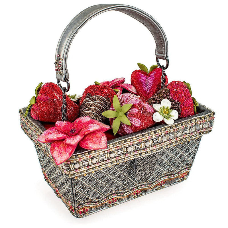 Quirks! Mary Frances Handbags Berry Beautiful Top Handle Bag by Mary Frances