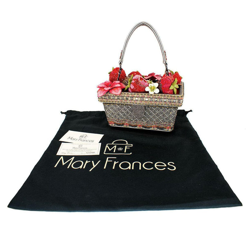 Quirks! Mary Frances Handbags Berry Beautiful Top Handle Bag by Mary Frances