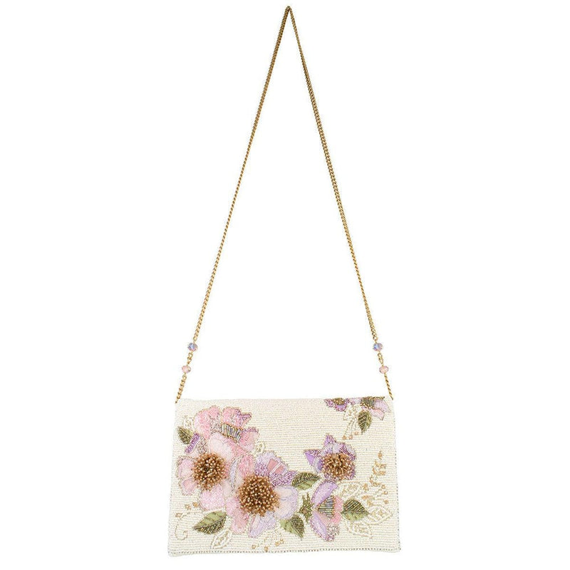 Quirks! Mary Frances Handbags Blushing Blossom Crossbody Handbag by Mary Frances