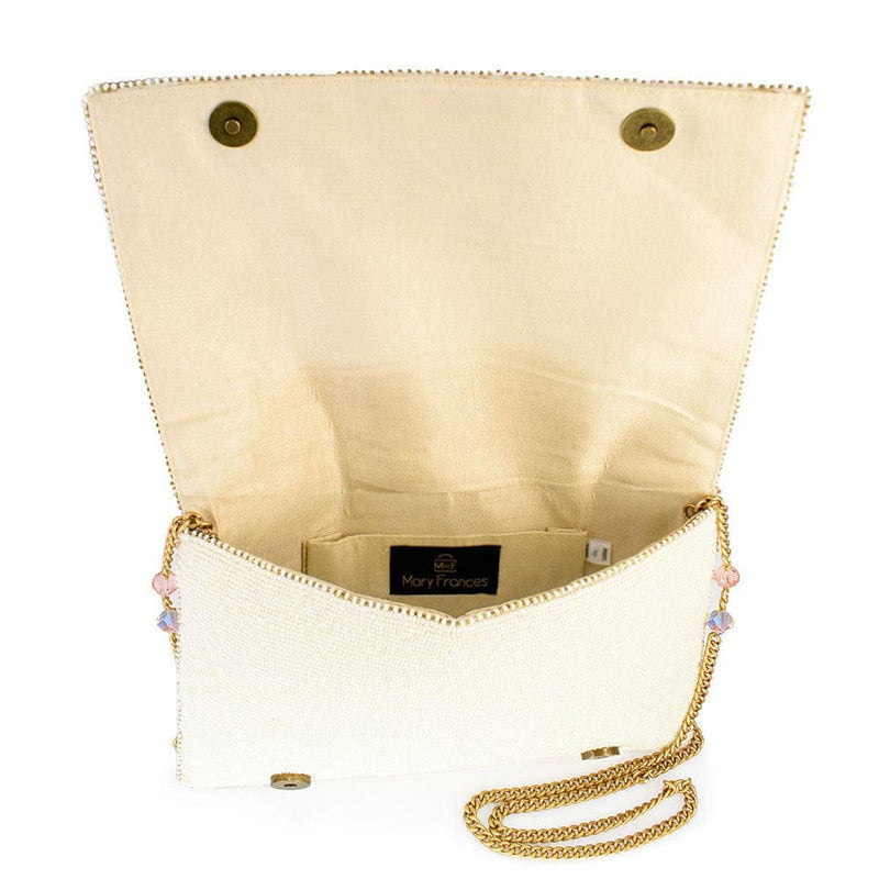 Quirks! Mary Frances Handbags Blushing Blossom Crossbody Handbag by Mary Frances