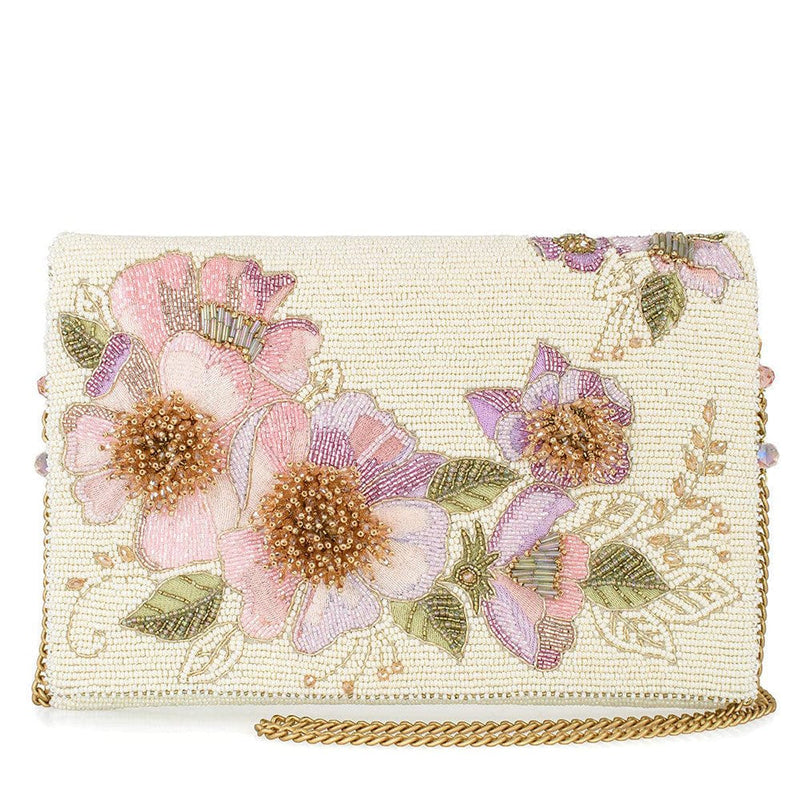 Quirks! Mary Frances Handbags Blushing Blossom Crossbody Handbag by Mary Frances