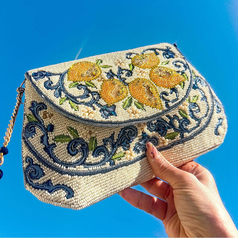 Quirks! Mary Frances Handbags Capri Lemons Crossbody Handbag by Mary Frances