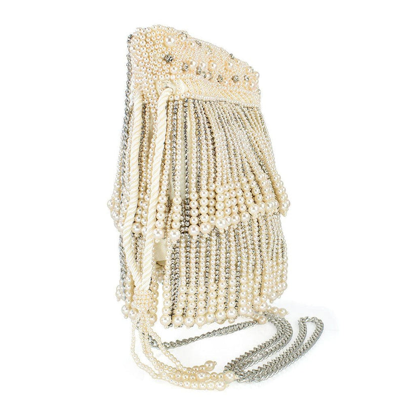 Quirks! Mary Frances Handbags Elegance Crossbody Drawstring Handbag by Mary Frances