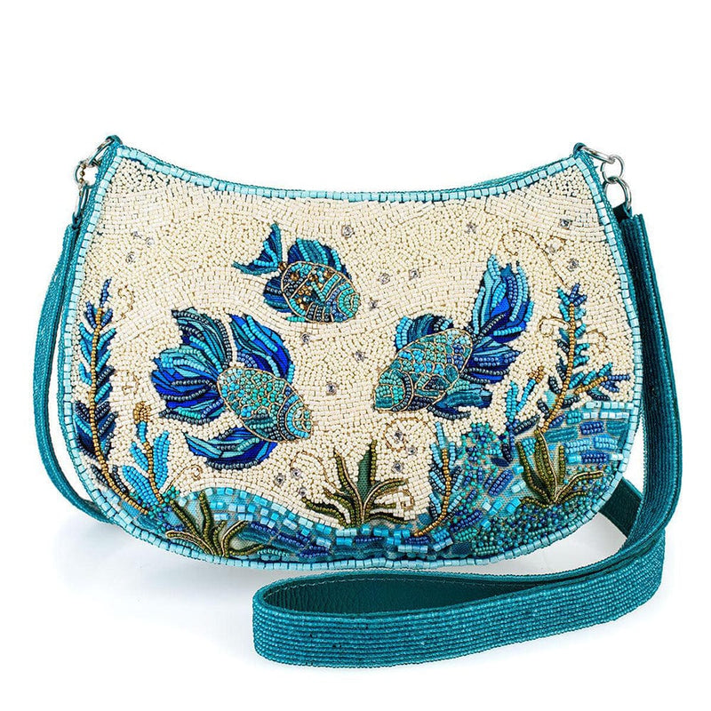 Quirks! Mary Frances Handbags Fish Harmony Crossbody Handbag by Mary Frances