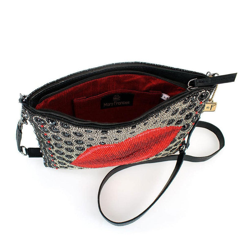 Quirks! Mary Frances Handbags Kiss Crossbody Handbag by Mary Frances