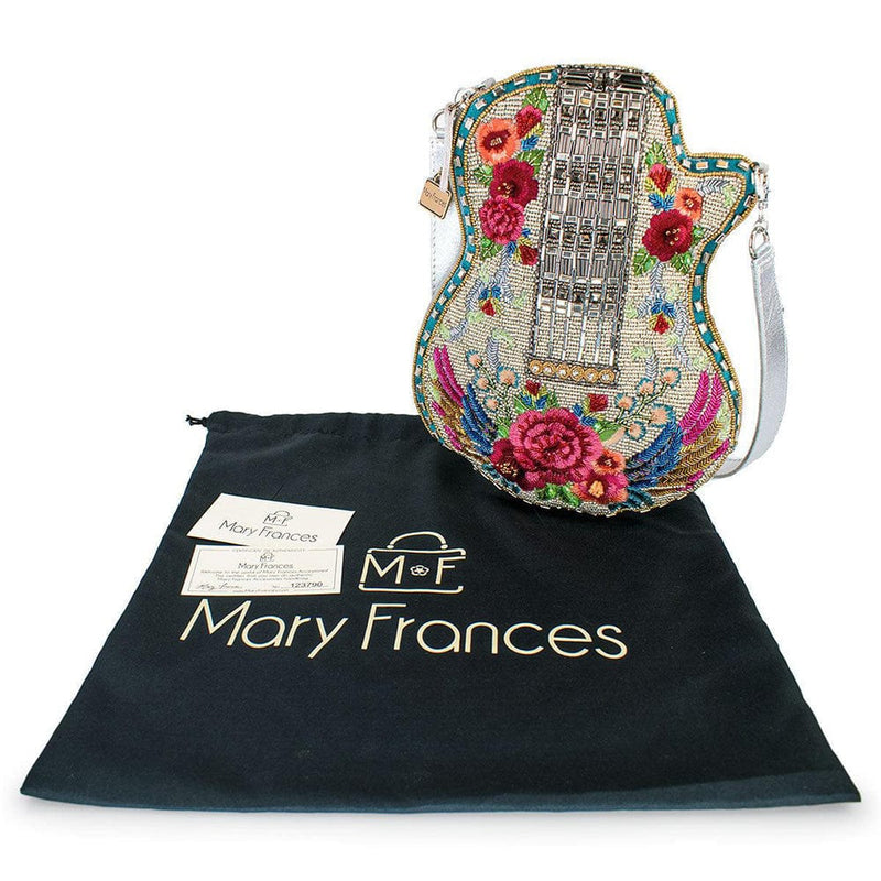 Quirks! Mary Frances Handbags Metallic Melody Crossbody Handbag by Mary Frances