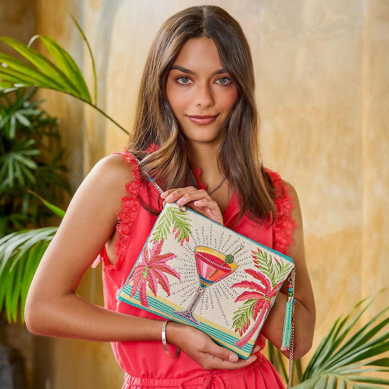 Quirks! Mary Frances Handbags Palm Paradise Crossbody Handbag by Mary Frances