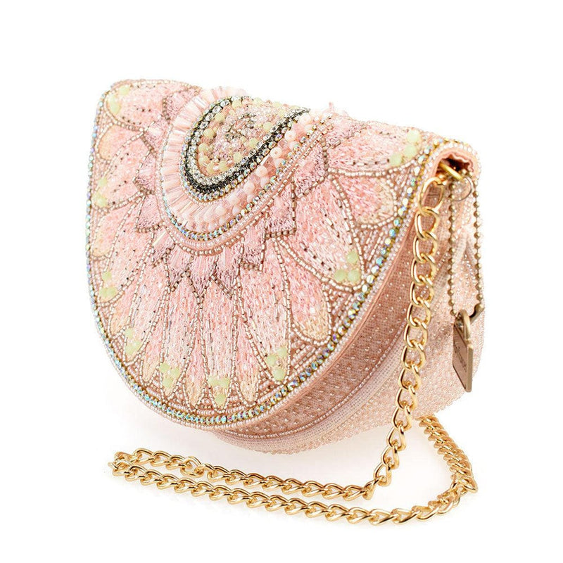 Quirks! Mary Frances Handbags Pink Petals Crossbody Handbag by Mary Frances
