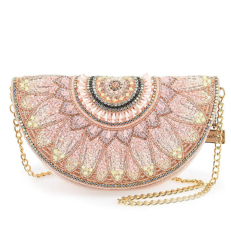 Quirks! Mary Frances Handbags Pink Petals Crossbody Handbag by Mary Frances