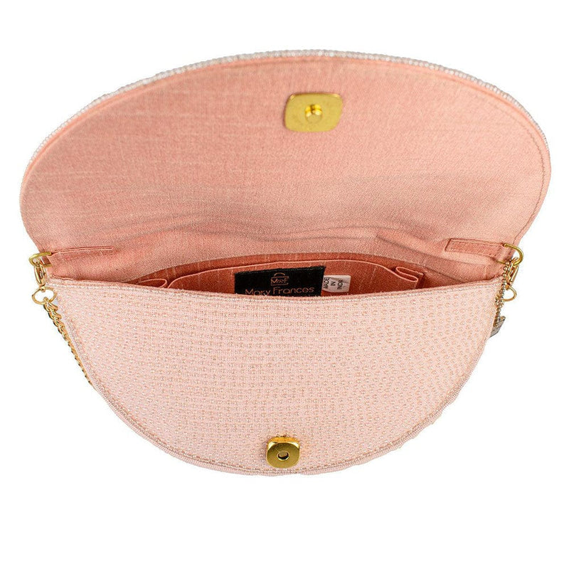 Quirks! Mary Frances Handbags Pink Petals Crossbody Handbag by Mary Frances
