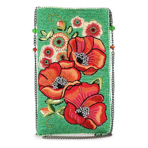 Quirks! Mary Frances Handbags Poppy Field Crossbody Phone Bag by Mary Frances