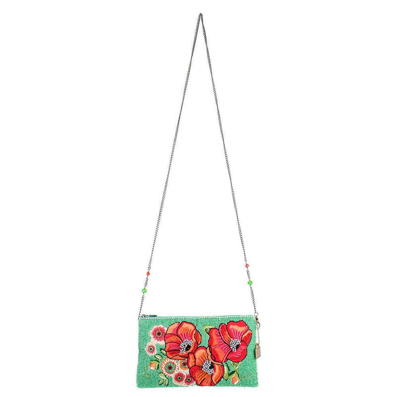 Quirks! Mary Frances Handbags Poppy Field Crossbody Phone Bag by Mary Frances