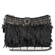 Quirks! Mary Frances Handbags Shimmy, Black Crossbody Handbag by Mary Frances