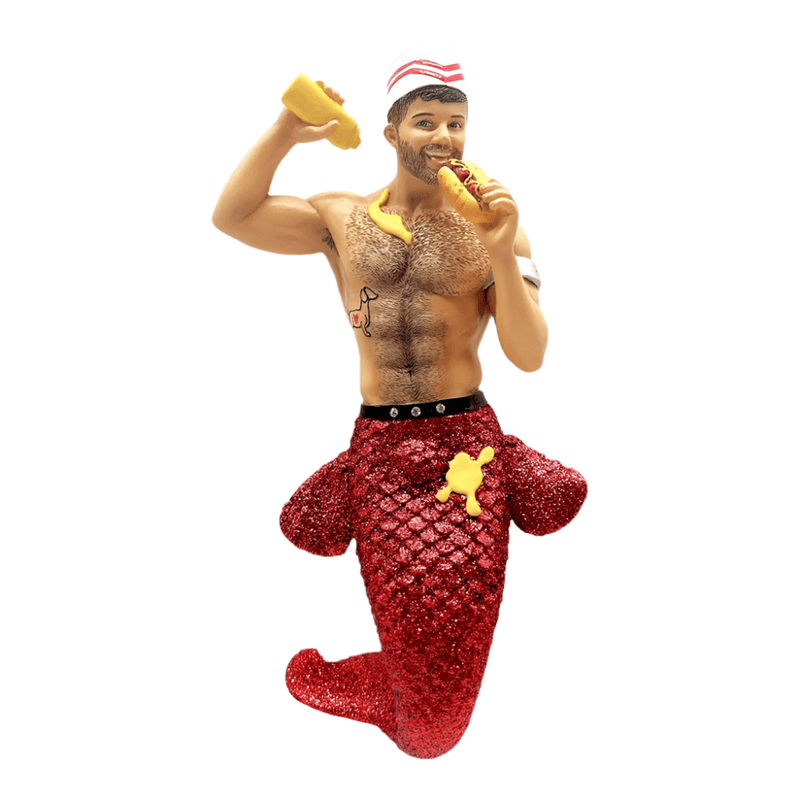 Quirks! Mermen Collectible Ornaments by December Diamonds Messy Weiner Merman Collectible *NEW FOR 2025*
