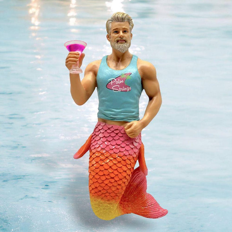 Quirks! Mermen Collectible Ornaments by December Diamonds Palm Springs Merman Collectible *NEW FOR 2025*