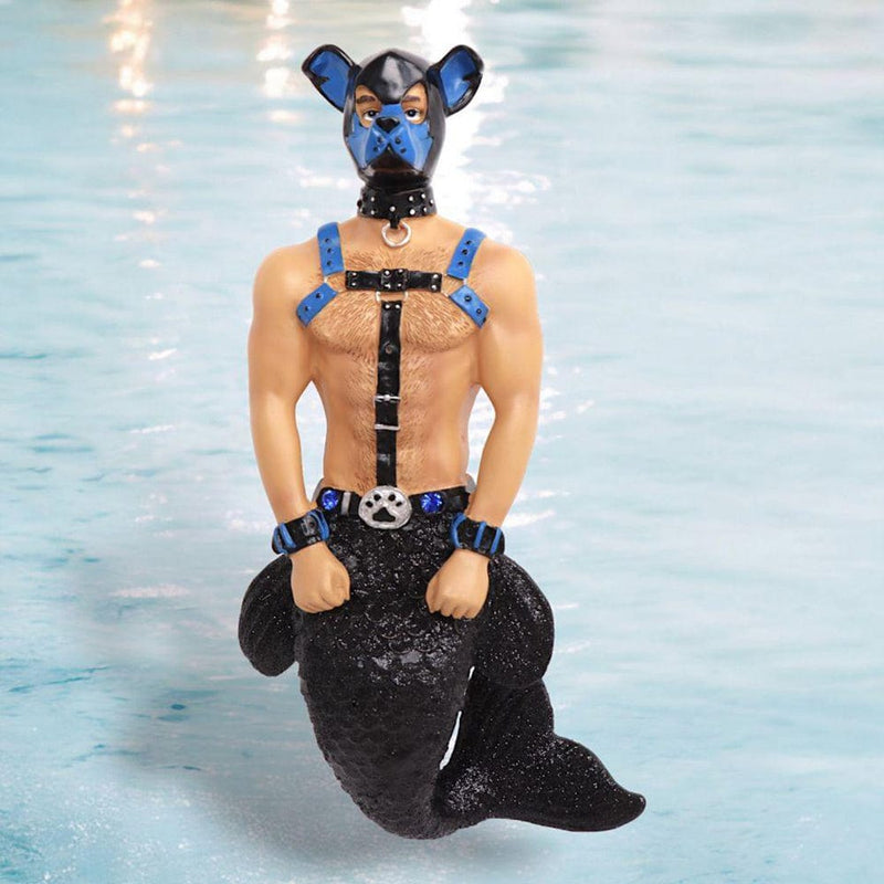 Quirks! Mermen Collectible Ornaments by December Diamonds Pup (Blue Version) Merman Collectible *NEW FOR 2025* Shipping SEPTEMBER