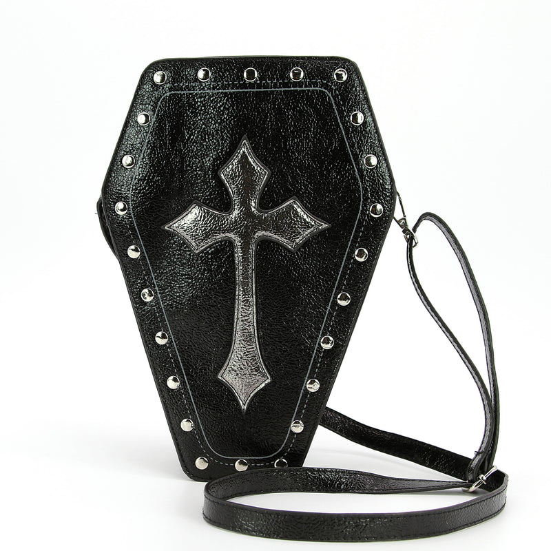 Quirks! Metallic Cross Coffin Bag