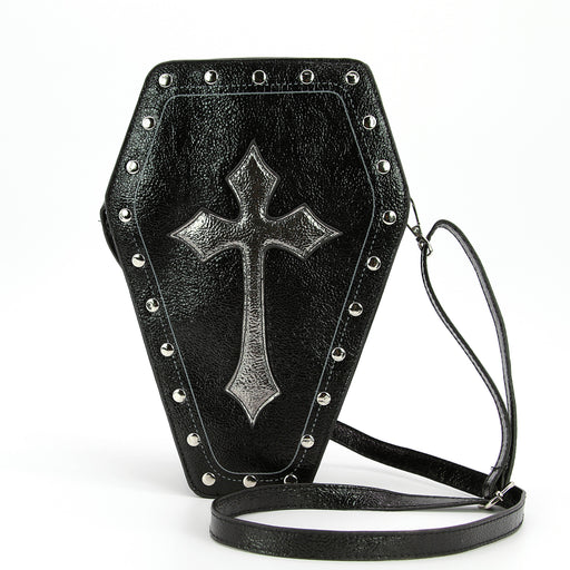 Quirks! Metallic Cross Coffin Bag