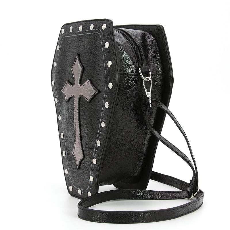 Quirks! Metallic Cross Coffin Bag