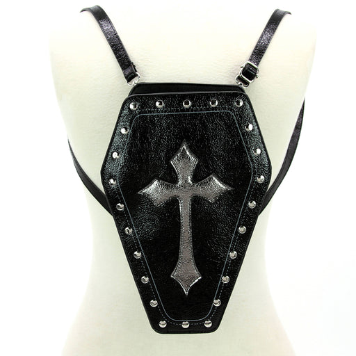 Quirks! Metallic Cross Coffin Bag