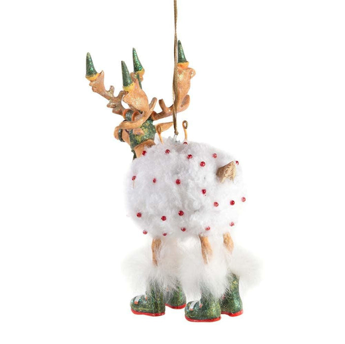 Quirks! Ornament Dash Away Blitzen Reindeer Ornament by Patience Brewster