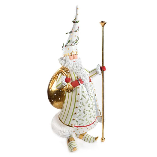 Quirks! Ornament Dash Away Candlelight Santa Display Figure by Patience Brewster