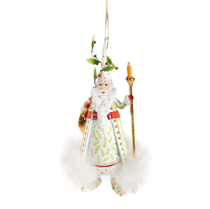 Quirks! Ornament Dash Away Candlelight Santa Ornament by Patience Brewster