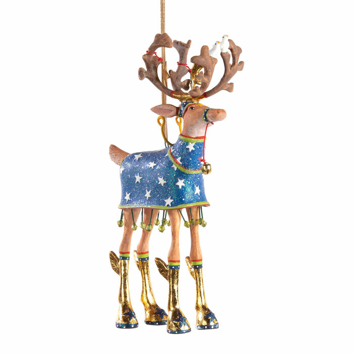 Quirks! ornament Dash Away Comet Reindeer Ornament by Patience Brewster