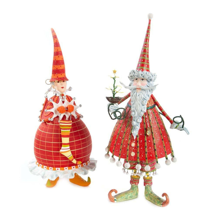 Quirks! Ornament Dash Away Red Mrs. Santa Figure by Patience Brewster