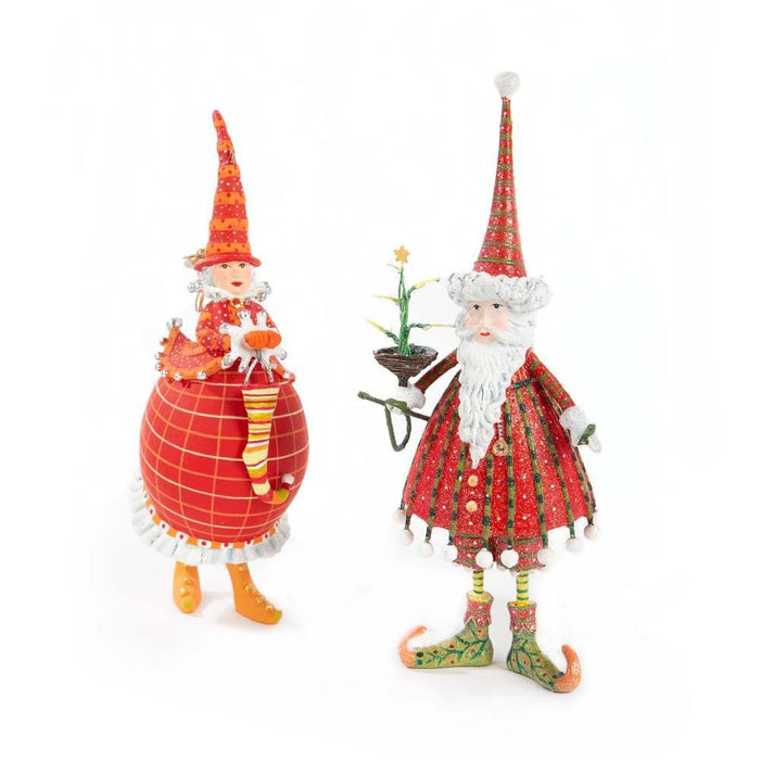 Quirks! Ornament Dash Away Red Mrs. Santa Ornament by Patience Brewster