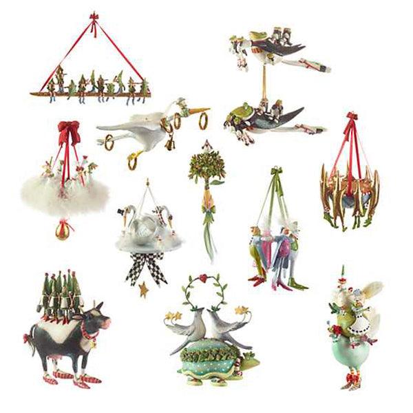 Quirks! ornaments 12 Days Ornament Set by Patience Brewster