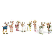Quirks! ornaments Dash Away Reindeer Ornament Set of 8 by Patience Brewster