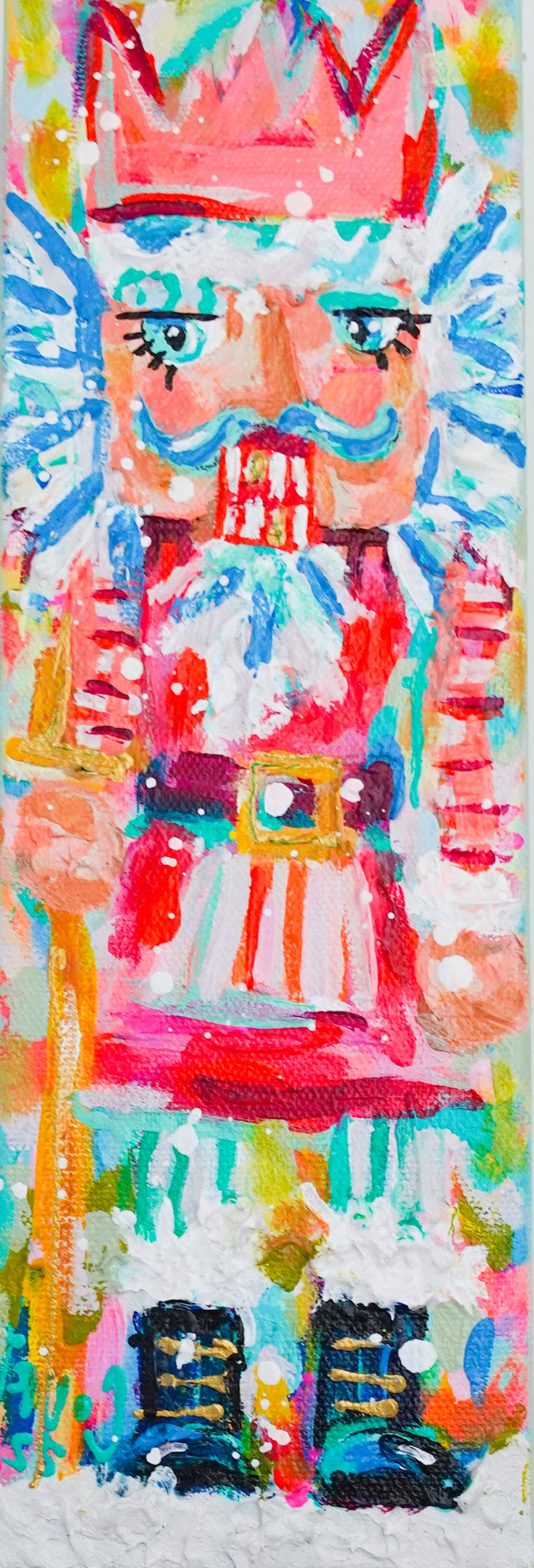 Quirks! Painting Dixon Nutcracker Decor Painting: 3x9