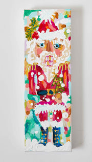 Quirks! Painting Santa Nutcracker Christmas Painting: 4x12