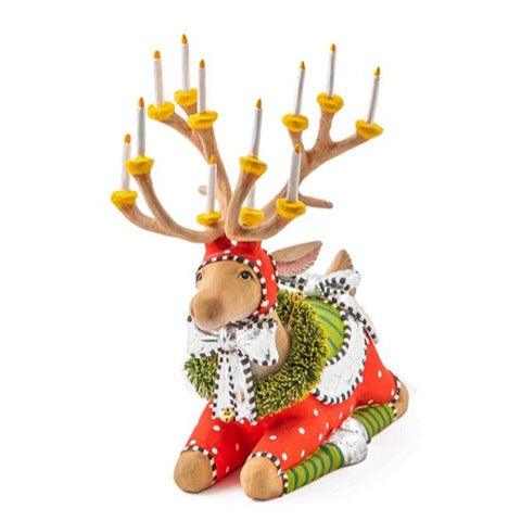 Quirks! Patience Brewster by Mackenzie-Childs, Patience Brewster Dash Away, Seasonal Decor Dash Away Sitting Dasher Reindeer Figure by Patience Brewster