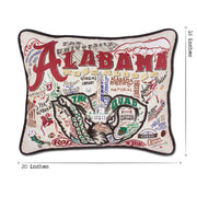 Quirks! Pillows Alabama, University of Collegiate Hand-Embroidered Pillow