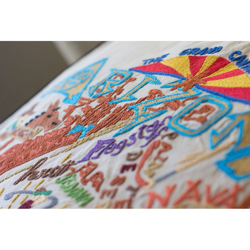 Quirks! Pillows Arizona Hand-Embroidered Pillow