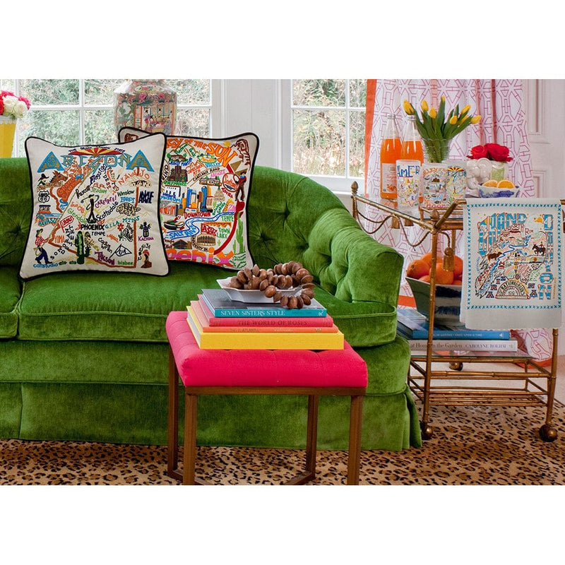 Quirks! Pillows Arizona Hand-Embroidered Pillow
