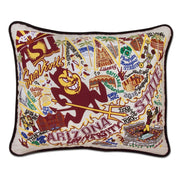 Quirks! Pillows Arizona State University Collegiate Hand-Embroidered Pillow